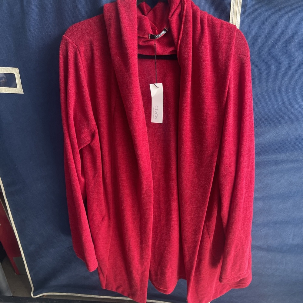 Givon Women Hoodie Cardigan Red Size Us XL